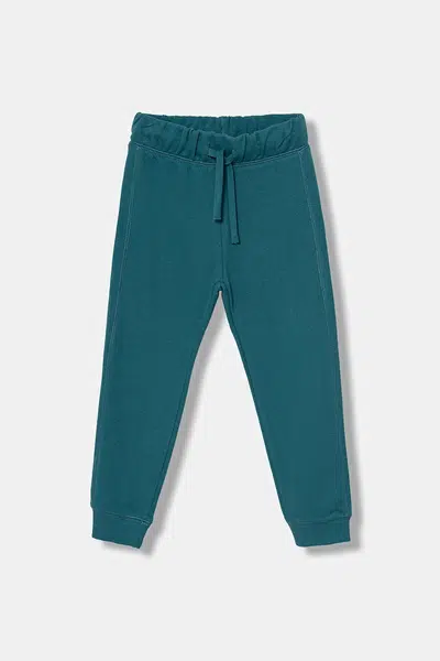 Dětské bavlněné tepláky United Colors of Benetton tyrkysová barva, 3J68CF058