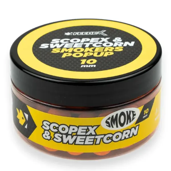Feeder expert plovoucí boilie smokers pop-up 100 ml 10 mm - scopex kukuřice