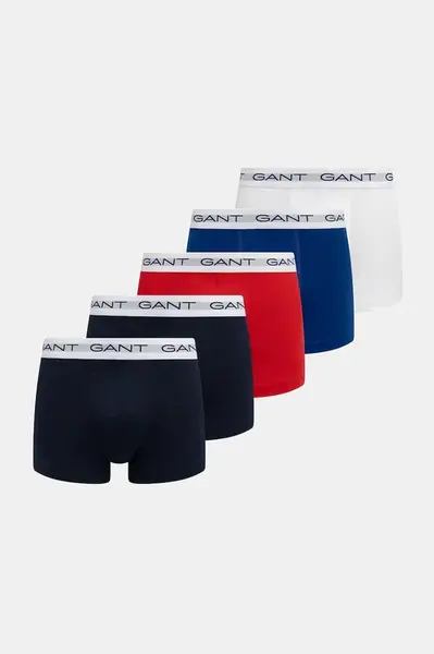 Boxerky Gant 5-pack tmavomodrá barva, 900025003
