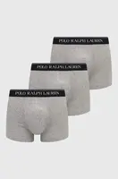 Boxerky Polo Ralph Lauren 3-pack pánské, šedá barva, 714835885