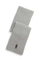 Vlněná šála Polo Ralph Lauren modrá barva, hladká, 455931877