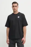 Bavlněné tričko G-Star Raw pánské, černá barva, s potiskem, D25975-C784