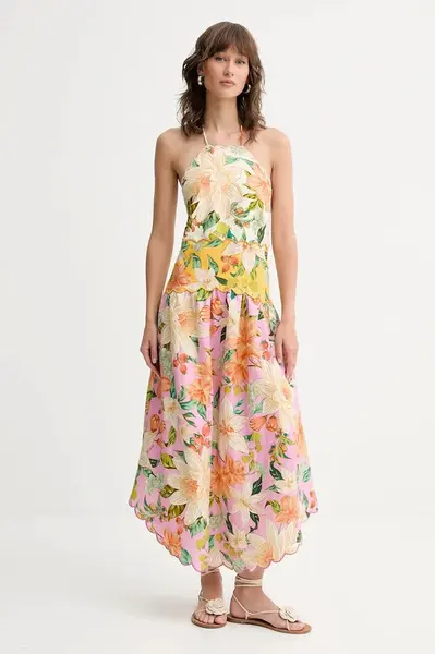 Lněné šaty Farm Rio