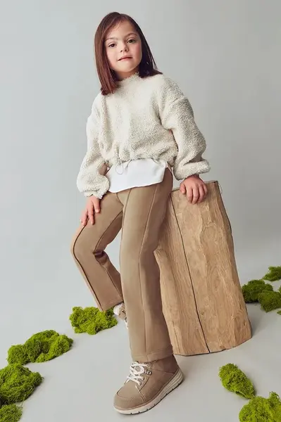 Dětské legíny Mayoral hnědá barva, 4714