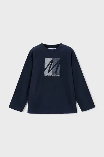 Dětské bavlněné tričko s dlouhým rukávem Mayoral