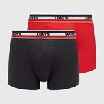 Boxerky Levi's 2-pack pánské, červená barva, 37149.0817-004