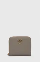 Kožená peněženka Pinko šedá barva, 100249.A0F1