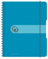 Spirálový blok A5 čtverečkovaný - transparentní modrý