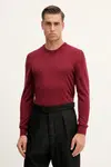 Vlněný svetr Armani Exchange pánský, vínová barva, 8NZM3A ZM8AZ