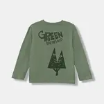 Dětské bavlněné tričko s dlouhým rukávem United Colors of Benetton