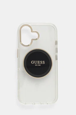 Obal na telefon Guess iPhone 16 černá barva, GUHMP16SHTDRCEDK