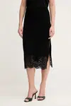 Sukně Twinset černá barva, midi, 252TP3390