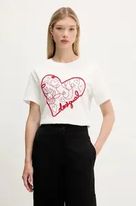 Bavlněné tričko Desigual ROMA