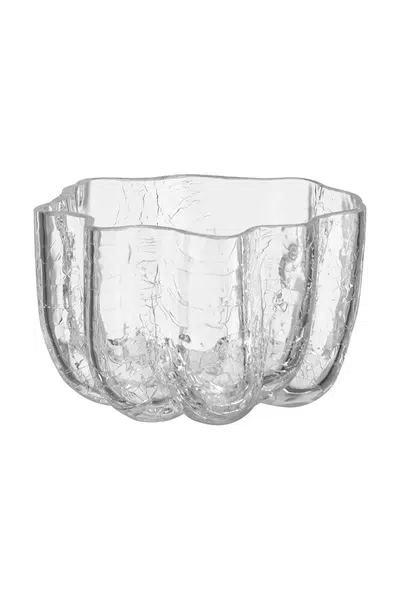 Dekorativní svícen Kosta Boda Crackle 5,8 cm průhledná barva