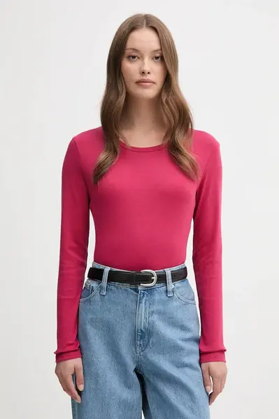 Bavlněné tričko s dlouhým rukávem United Colors of Benetton