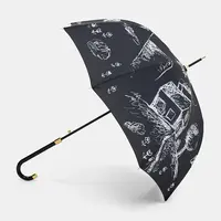 Deštník Moschino černá barva, 8979