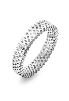 Hot Diamonds Luxusní stříbrný prsten s diamantem Quest Filigree DR222 56 mm