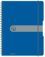 Spirálový blok A4 čtverečkovaný - modrý