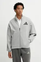 Mikina adidas x Z.N.E pánská, šedá barva, s potiskem, JX0638