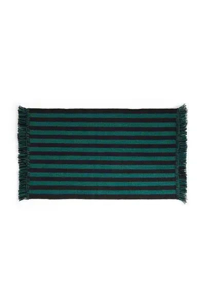 Vlněný kobereček HAY Stripes and Stripes 52 x 95 cm