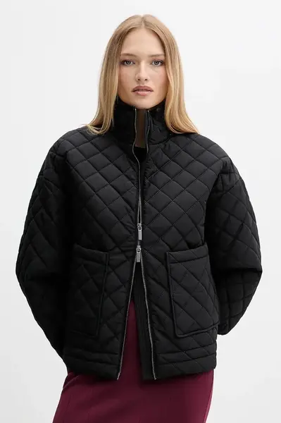 Bunda Armani Exchange černá barva, přechodná, oversize, XW000683 AF16200