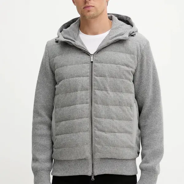 Vlněná bunda Paul&Shark šedá barva, zimní, 15311276