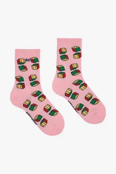 Dětské ponožky Bobo Choses Dices růžová barva, 225AI008