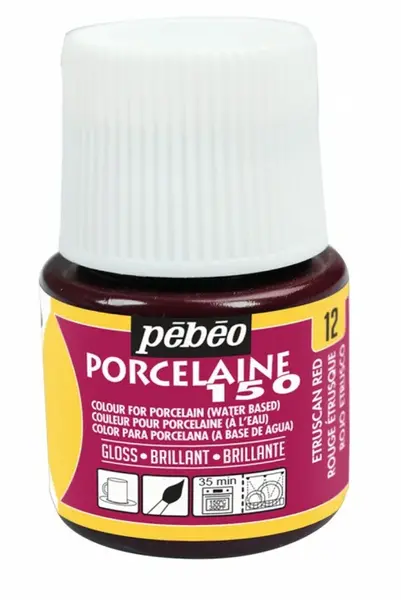 Barva na porcelán Porcelaine 45ml – 12 červená etruscan
