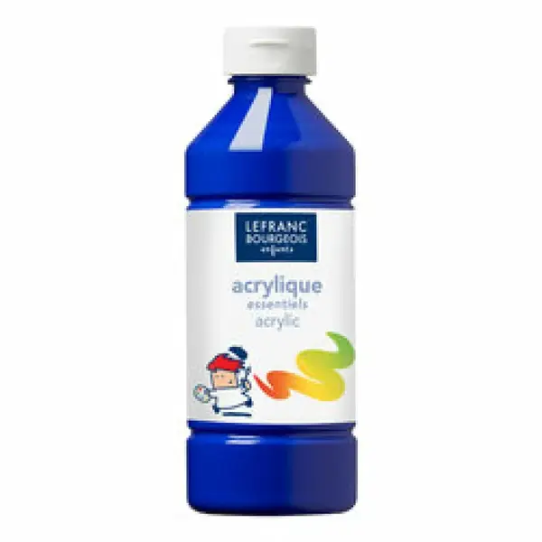 Akrylová barva Lefranc Education 500ml – 532 Dark Blue