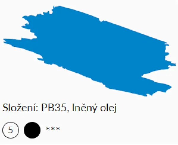 Olejová barva Umton 20ml – 0093 Coelinová modř brilantní