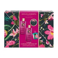 Baylis & Harding Boudoire Sada péče o tělo se svíčkou Tropical Paradise 4 ks