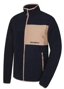 Husky  Addy Zips M dark blue, L Pánska fleecová mikina