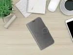 Flipové pouzdro FIXED FIT Shine pro Apple iPhone 13 Pro Max, antracitová
