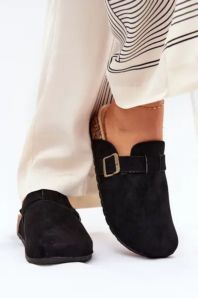 Boto Dámske Šľapky a Na Platforme S Prackou Čierne Selio