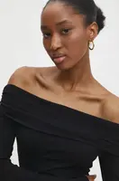 Halenka Answear.LAB dámská, černá barva, hladká