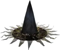 Klobouk čarodějnický - černozlatý