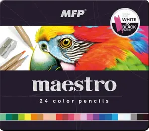 Pastelky MFP MAESTRO 24 ks kovová krabička