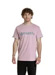 Meatfly pánské tričko MF Logo Mulberry | Růžová | Velikost XXL | 100% bavlna