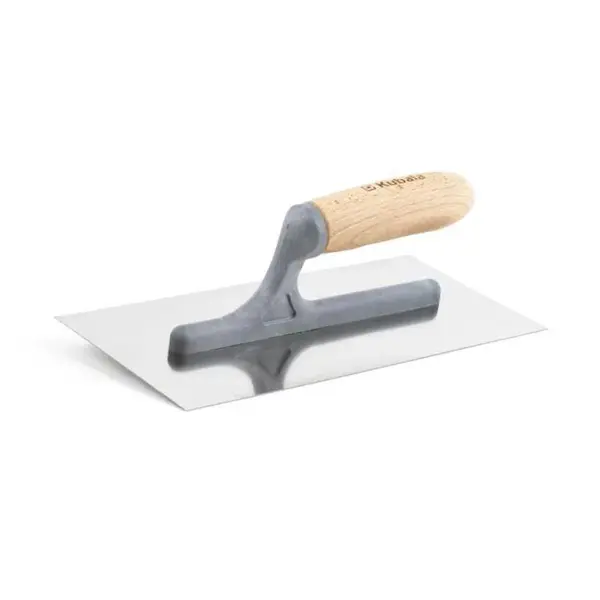 Hladítko nerez hladké, 270 x 130 mm, dřevěná rukojeť