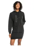 Roxy dámské mikinové šaty Sound Waves Anthracite | Černá | Velikost M