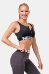 Nebbia Smart Zip sportovní podprsenka 578 , XS, hnědá