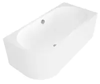 Polysan Monolith - Asymetrická vaňa Viva R, 180x75x60 cm, pravá, biela 72129M