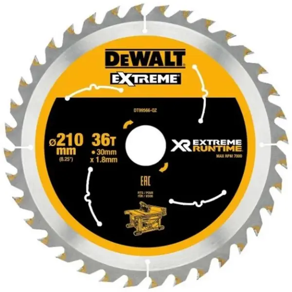 DeWALT Príslušenstvo - Pílový kotúč na drevo 210x30 mm, 36 zubov DT99566