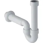 Geberit Příslušenství - Trubková zápachová uzávěrka pro zařizovací předměty, d 50 mm, alpská bílá 152.702.11.1