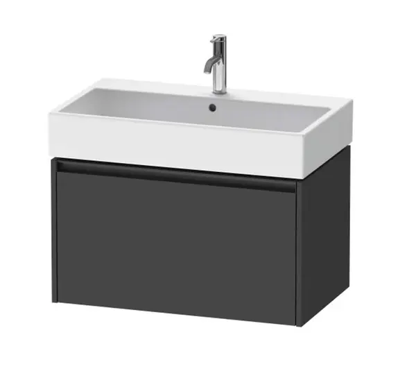 Duravit Ketho.2 - Umývadlová skrinka, 44x78x46 cm, 1 zásuvka, grafit mat K25077049490000