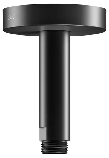 Keuco Elegance - Sprchové rameno stropné, dĺžka 10 cm, matná čierna 51689370100