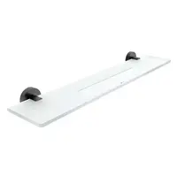 Nimco Unix - Polička, 60 cm, plexiglass/matná čierna UNC X460-90