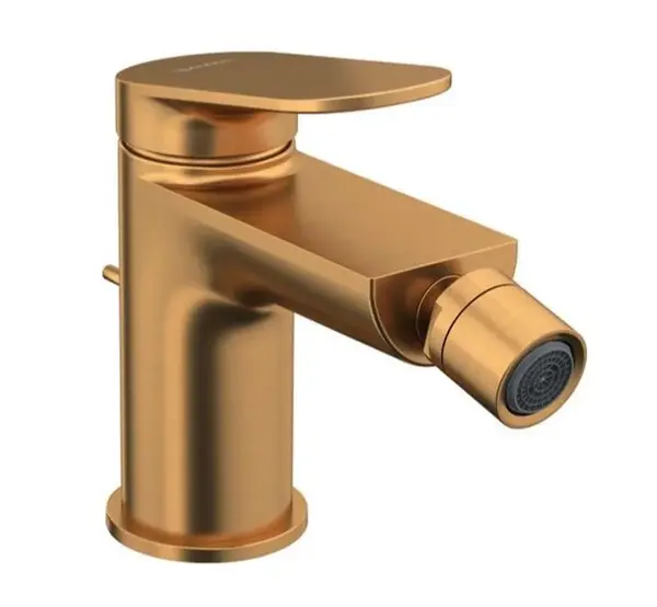 Duravit Wave - Bidetová batéria s výpusťou, kefovaný bronz WA2400001004