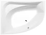 Polysan Vany - Asymetrická vana TANYA L, 160x120x49 cm, levá, bílá 65119