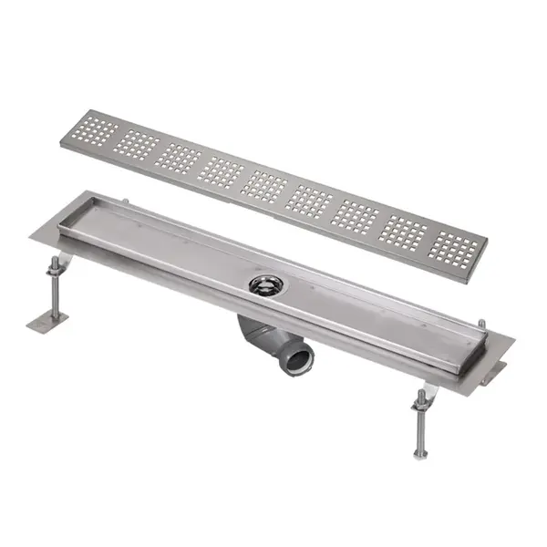 Sanela Nerezové žlaby - Sprchový žlab do prostoru, délka 115 cm, lesklá nerez SLKN 05F